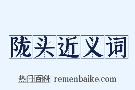 陇头近义词是什么意思的图片